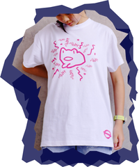 white + pink ribbit